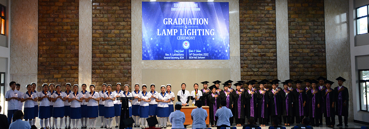 School of Nursing, Christian Hospital-in Graduation & Lamp Lighting Ceremony an hmang